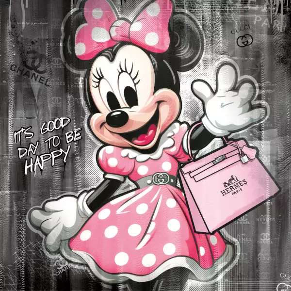 Bild 0 von Pop Art Happy Minnie Bag / Black