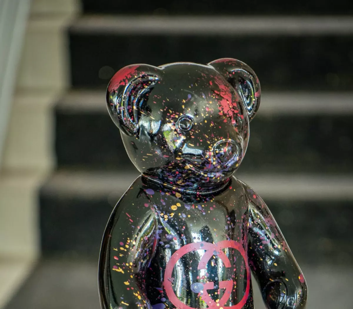 Bild 0 von Pop Art Designer Teddy in schwarz